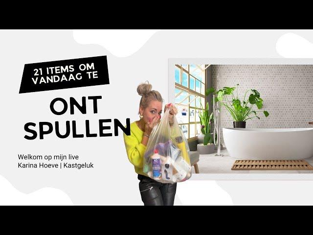 21 items om vandaag te ontspullen! Ontspullen is de start van een opgeruimd huis en hoofd.