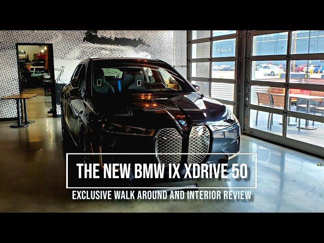 VIP tour of the new BMW iX - Walk around on the iX xDrive 50, the new EV flagship from BMW!