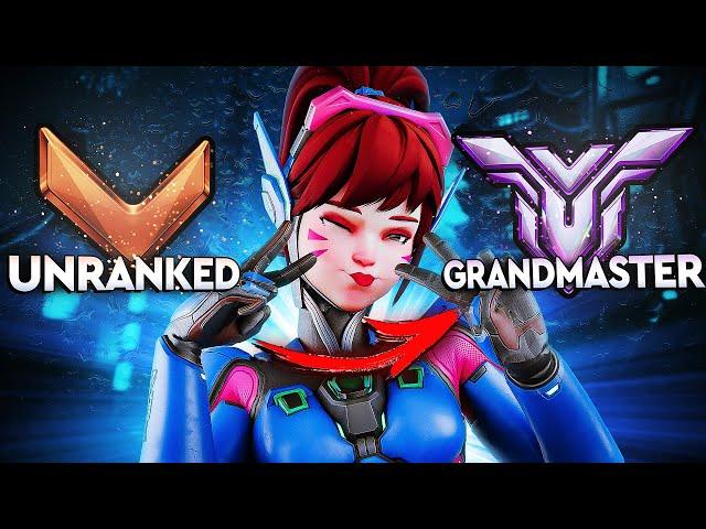 EDUCATIONAL DVA Unranked to GM Season 11 | (DVA ONLY GAMEPLAY) The movie | Overwatch 2