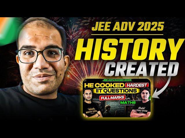  First Time EVER History Created in JEE Advanced  | Must Watch for All Aspirants | Vinay Shur Sir