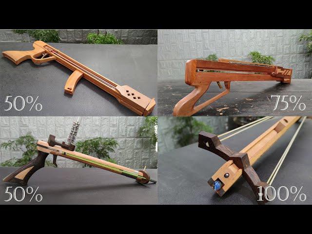 Best DIY slingshot | Craft your own survival gun 4 slingshots you should have | Wood Art TG