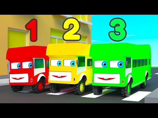 Ten Little Buses | London Bridge | Wheels on the Bus | Nursery Rhymes & Songs Collection Kids USA