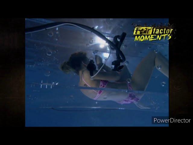 fear factor:girl underwater in a water coffin #2