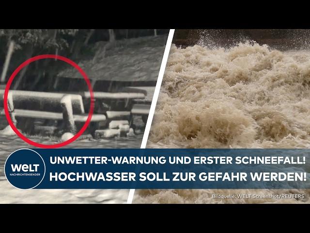 HOCHWASSER-WARNUNG: Akute Lebensgefahr! Tief "Anett" bringt Schnee im Süden und Hochwasser im Osten