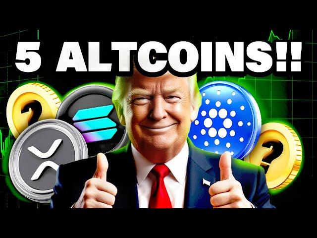 CONFIRMED: Trump Reveals 5 Final Altcoins - XRP, ADA and more