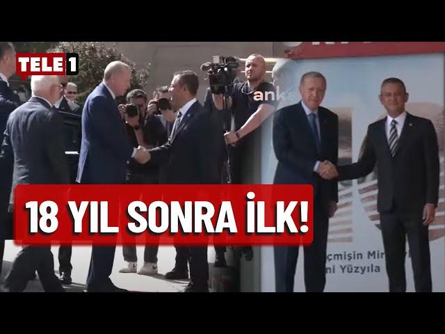 Erdoğan CHP Genel Merkezi'ne geldi! İşte ilk anlar...