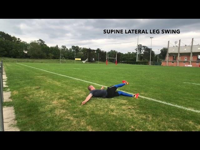 Supine Lateral Leg Swing - Upside Strength Exercise Library