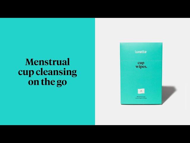 Lunette Cup Wipes - cleansing on the go!