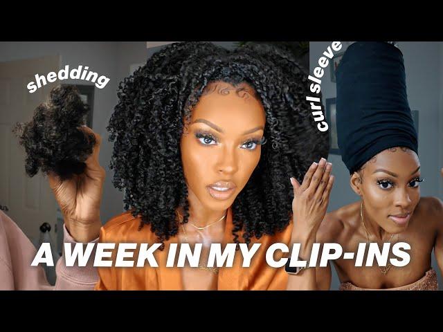 A Week In My Natural Hair: Curly Clip-Ins Edition | Vlogmas Day 1