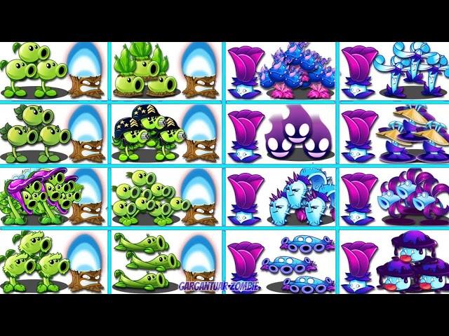 All PEA & Torchwood Vs SHADOW & Mint Battlez - Who Will Win? - Pvz 2 Plant vs Plant