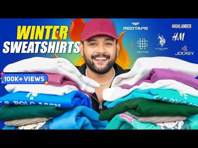 Best Budget Myntra Sweatshirts For (Winter) Men  Snitch, Red Tape H&M Haul 2024 | ONE CHANCE