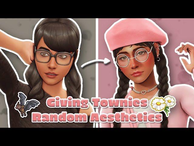 Giving Townies Random Aesthetics!  | Sims 4 Create-a-sim Challenge