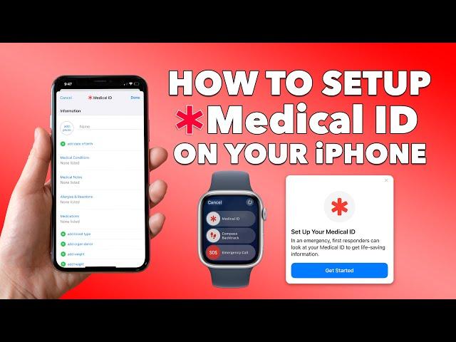 THIS feature could SAVE YOUR LIFE! - How to setup and use Medical ID on your iPhone and Apple Watch