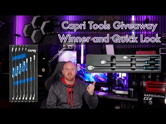 Capri Tools XL Locking Ratchets and 120T Ratcheting Wrench Set 50k Giveaway WINNER ANNOUNCEMENT