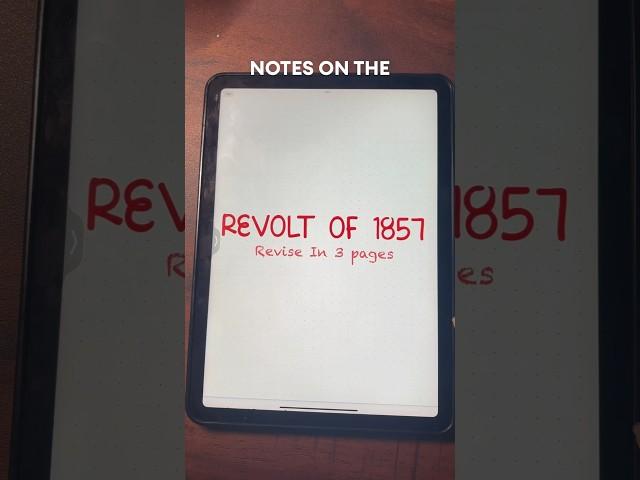 Notes on Revolt of 1857 #goodnotes