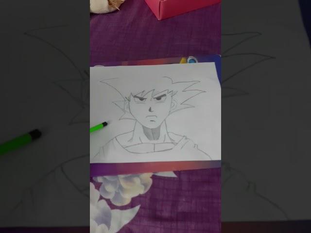 goku drawing |dragon ball|cherry 's  corner