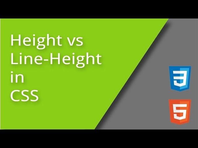 CSS Height vs Line-Height