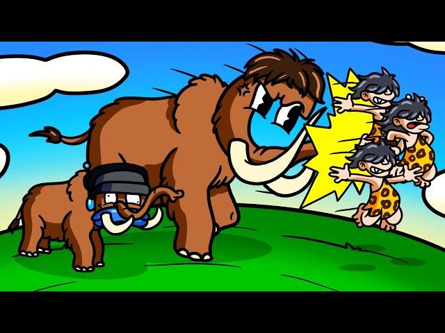 We Destroyed Armies of Cavemen Ragdolls as a Giant Mammoth in The Odyssey of the Mammoth!