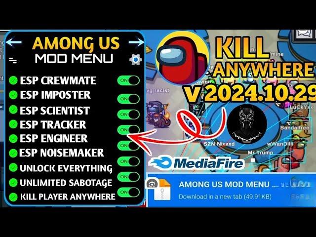 AMONG US MOD MENU | UNLOCK EVERYTHING  | KILL ANYWHERE | NEW VERSION  | DIRECT LINK