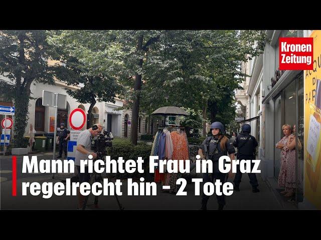 Mann richtet Frau in Graz regelrecht hin – 2 Tote | krone.tv NEWS