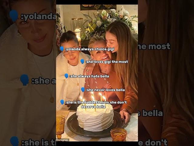 the story of bella's success is yolanda's half almond #bellahadid #gigihadid #yolandahadid #shorts