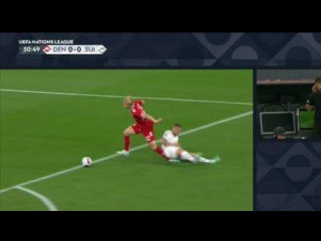 Nico Elvedi Red Card, Denmark vs Switzerland (2-0) Goals and Extended Highlights