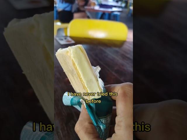 Durian Flavored ️ Ice Cream Sandwich  Eating First Time  Life of Rony #shorts #short #funny