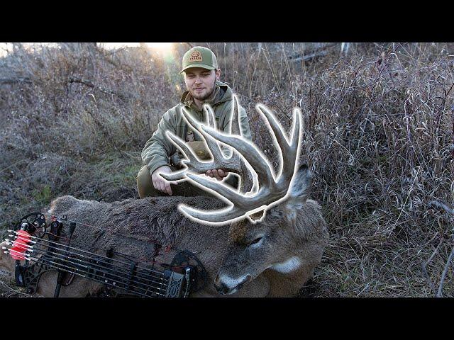 GIANT NEBRASKA BUCK with a BOW!!