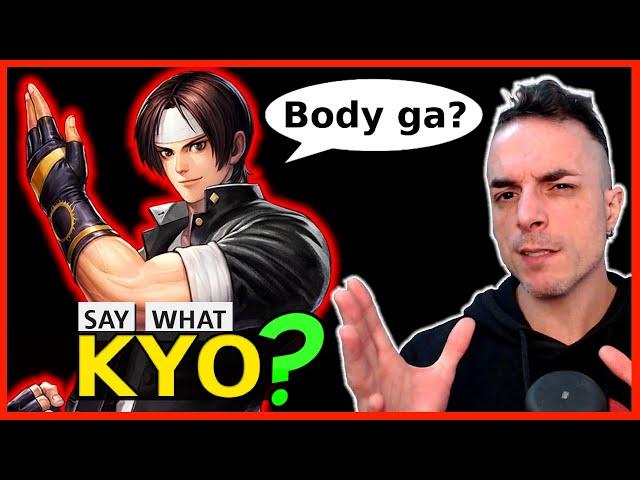 WHAT KYO KUSANAGI REALLY SAY in THE KING OF FIGHTERS?