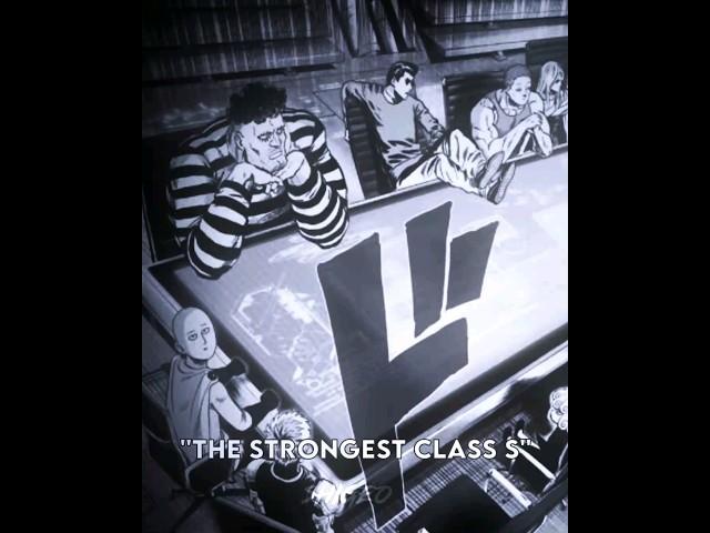 THE STRONGEST CLASS S EDIT #onepunchman #youtubeshorts #manga #foryou