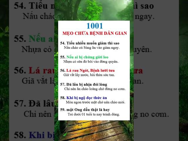 1001 mẹo chữa bệnh dân gian