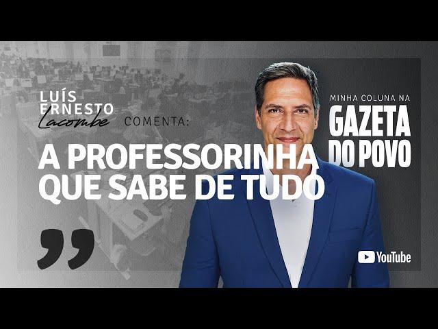 A PROFESSORINHA QUE SABE DE TUDO - minha coluna na GAZETA DO POVO