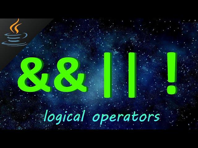Java logical operators  (AND OR NOT)