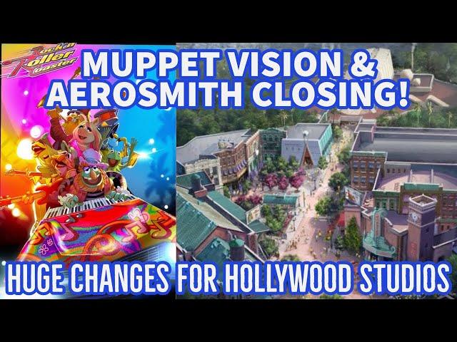 MUPPETS & MONSTERS INC REPLACING AEROSMITH & MUPPET VISION! | CHANGES COMING TO HOLLYWOOD STUDIOS