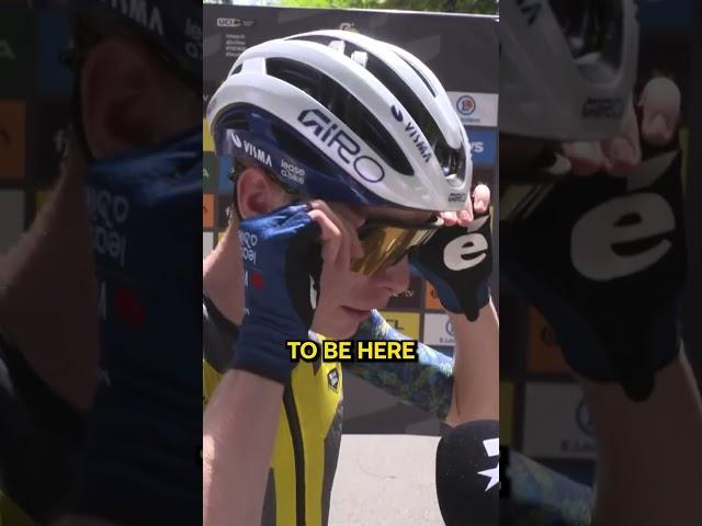  An emotional Jonas Vingegaard at the start of the Tour de France  #homeofcycling #tourdefrance