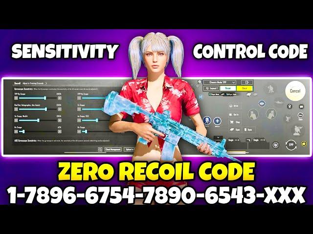 BGMI 3.5 UPDATE SENSITIVITY CODE | BGMI BEST SENSITIVITY SETTINGS | BGMI ZERO RECOIL SENSITIVITY