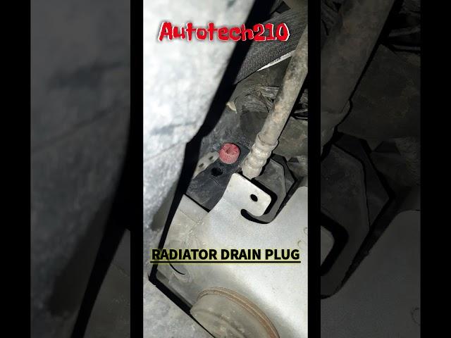 Radiator drain and fill 2012 Ford F150 4.3L