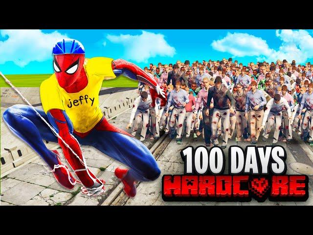Jeffy Survives 100 DAYS as SPIDERMAN in a ZOMBIE APOCALYPSE in GTA 5!