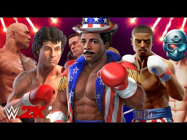 WWE 2K24 live stream Rocky ApolloCreed and Drago