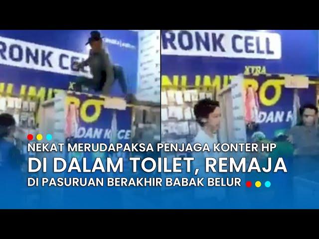 Nekat Merudapaksa Penjaga Konter HP di Dalam Toilet, Remaja Pasuruan Berakhir Babak Belur