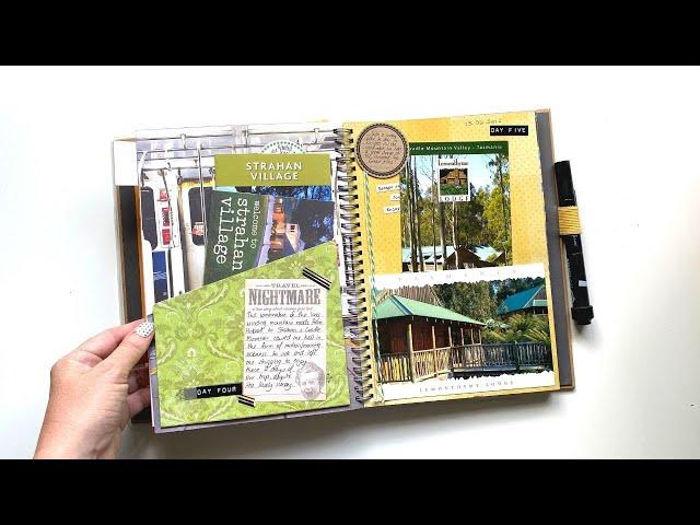 Travel Smash Book | Simple Travel Scrapbooking Idea & Flip Through