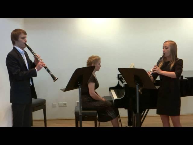 Felix Mendelssohn. Concert Piece No.1 for 2 Clarinets & Piano