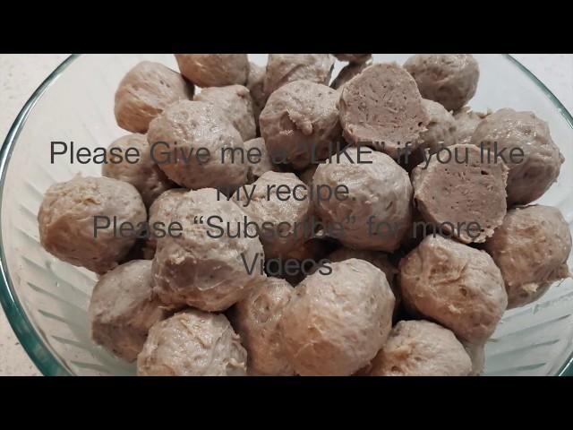 Beef Meatballs Recipe(Vietnamese Bo Vien)牛肉丸子食谱