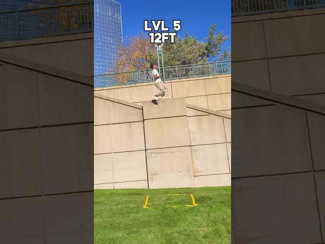 Flipping into squares from different heights challenge! ​⁠@cole.kovnesky  #flip