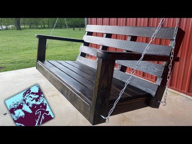 How to Build a SIMPLE Porch swing (basic tools!)