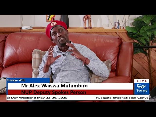 Tuwaye with NUP Deputy Spokesman Alex Waiswa Mufumbiro