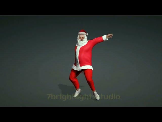 Christmas santa claus 3d animation
