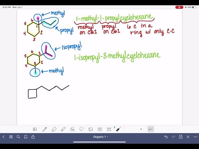 34: Naming a cyclic alkyl substituent