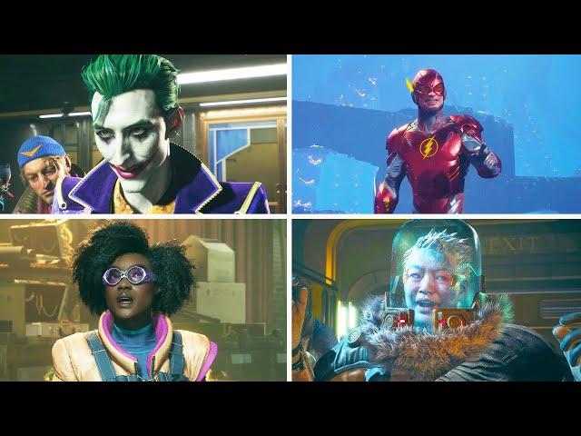 All Season 1, 2 and 3 Cutscenes - Suicide Squad: Kill the Justice League (4K)