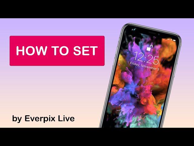 HOW TO SET LIVE WALLPAPER ON IPHONE